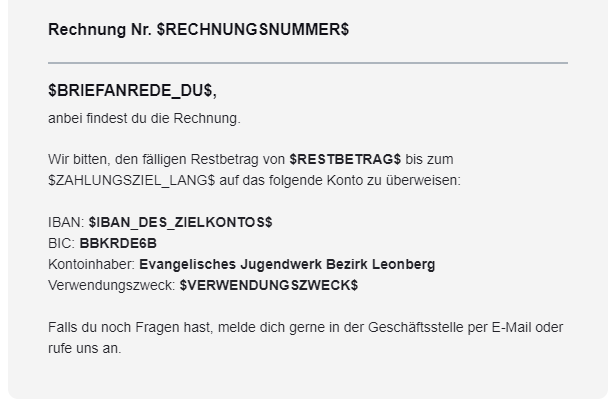 Vorschau-Bild E-Mail-Vorlage